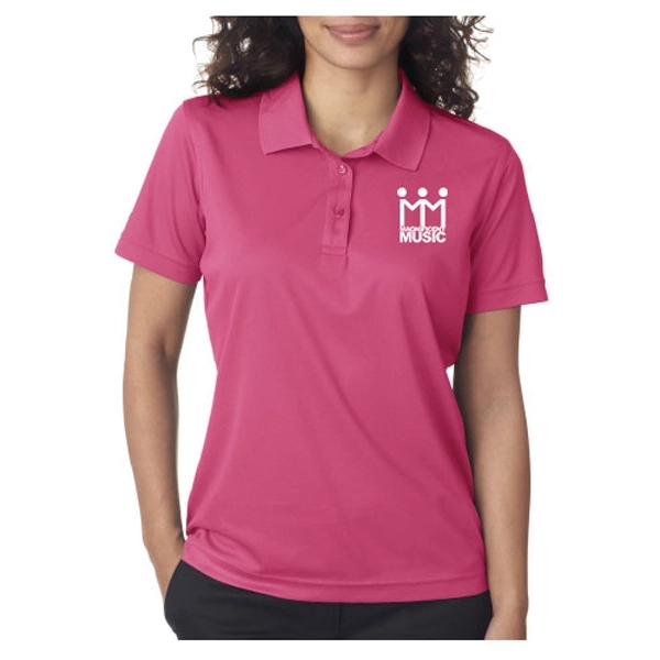 UltraClub Ladies' Cool & Dry Polo Shirt - UltraClub Ladies' Cool & Dry Polo Shirt - Image 7 of 43