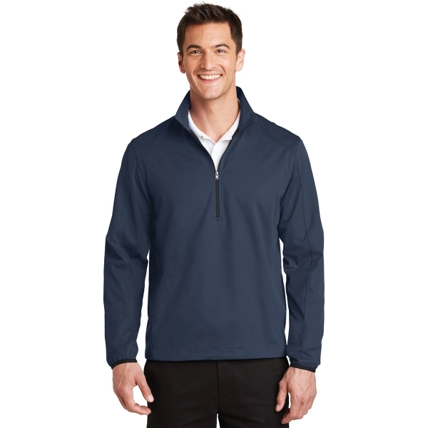 Port Authority Active 1/2-Zip Soft Shell Jacket. - Port Authority Active 1/2-Zip Soft Shell Jacket. - Image 1 of 34