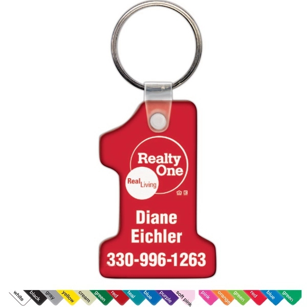 Key Tag - Number One - Spot Color - Quick Ship - Key Tag - Number One - Spot Color - Quick Ship - Image 0 of 0
