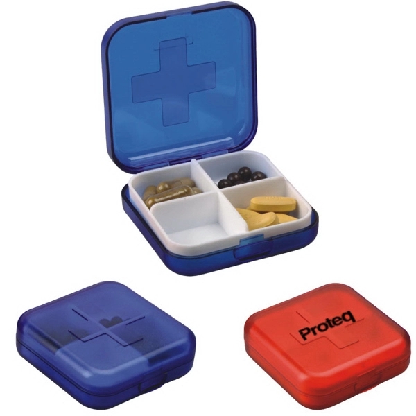 Portable 4 Compartment Pill Box - Portable 4 Compartment Pill Box - Image 0 of 0