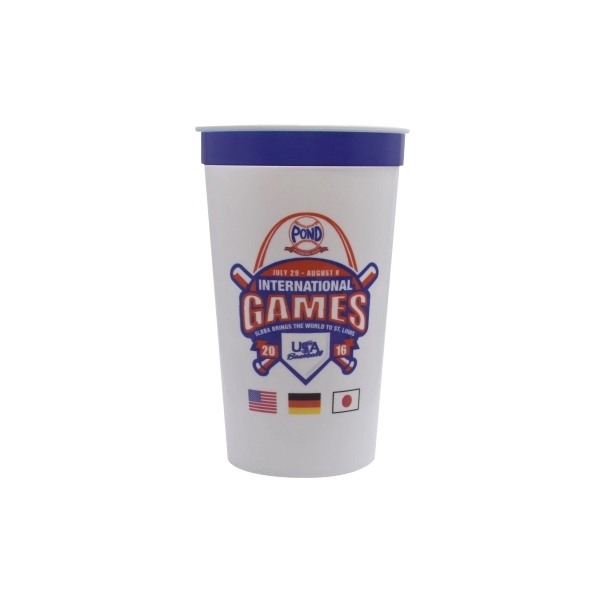 22 oz. Smooth Walled Stadium Cup with RealColor360 Imprint - 22 oz. Smooth Walled Stadium Cup with RealColor360 Imprint - Image 2 of 3