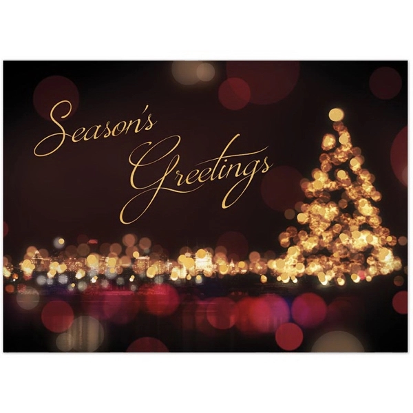 Classic City Lights Holiday Greeting Card - Classic City Lights Holiday Greeting Card - Image 0 of 2