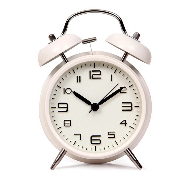 4'' classic twin bell alarm clock