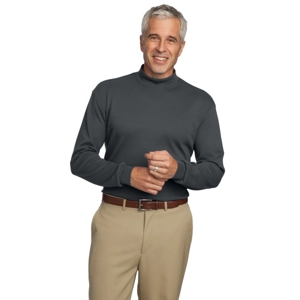 Port Authority Interlock Knit Mock Turtleneck. - Port Authority Interlock Knit Mock Turtleneck. - Image 1 of 19