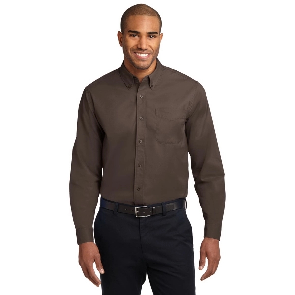 Port Authority Tall Long Sleeve Easy Care Shirt. - Port Authority Tall Long Sleeve Easy Care Shirt. - Image 26 of 130