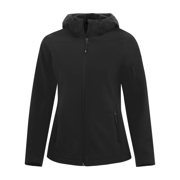 COAL HARBOUR EVERYDAY HOODED SOFT SHELL LADIES' JACKET - COAL HARBOUR EVERYDAY HOODED SOFT SHELL LADIES' JACKET - Image 0 of 3