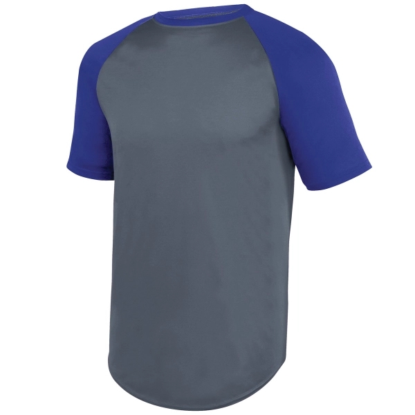 Wicking Short Sleeve Baseball Jersey - Wicking Short Sleeve Baseball Jersey - Image 2 of 10
