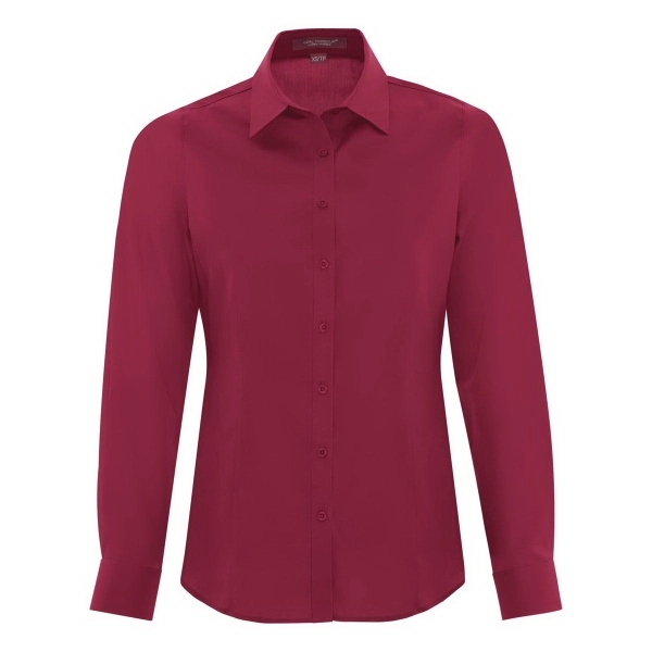 Coal Harbour® Everyday Long Sleeve Woven Ladies' Shirt - Coal Harbour® Everyday Long Sleeve Woven Ladies' Shirt - Image 0 of 8