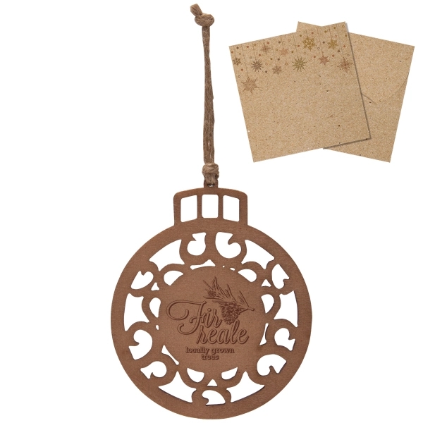 Wood Holiday Christmas Tree Ornament - Wood Holiday Christmas Tree Ornament - Image 3 of 4