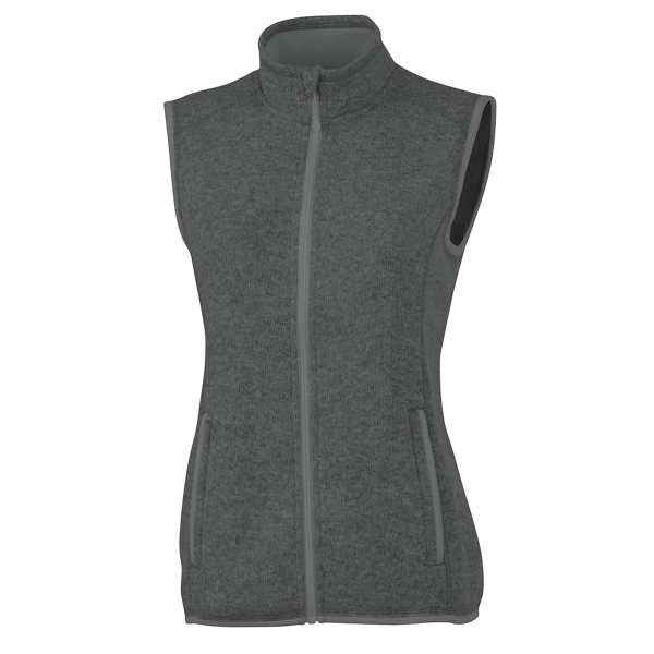 Women's Pacific Heathered Fleece Vest - Women's Pacific Heathered Fleece Vest - Image 3 of 7