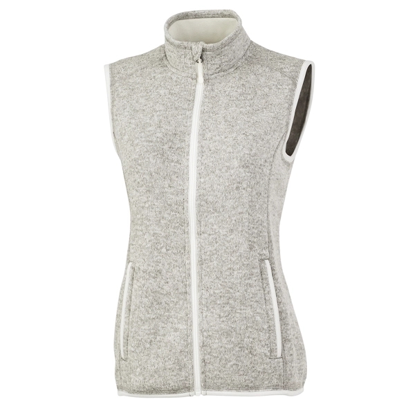 Women's Pacific Heathered Fleece Vest - Women's Pacific Heathered Fleece Vest - Image 4 of 7