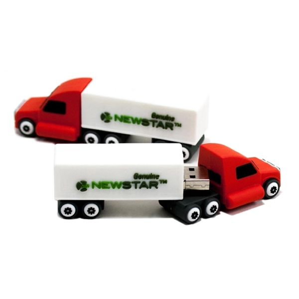 Custom 3D PVC USB Flash Drive - Truck Shaped - Custom 3D PVC USB Flash Drive - Truck Shaped - Image 0 of 4