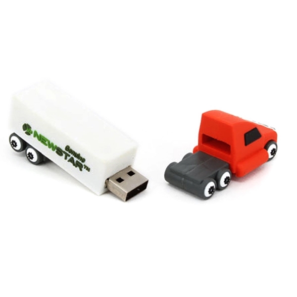 Custom 3D PVC USB Flash Drive - Truck Shaped - Custom 3D PVC USB Flash Drive - Truck Shaped - Image 4 of 4