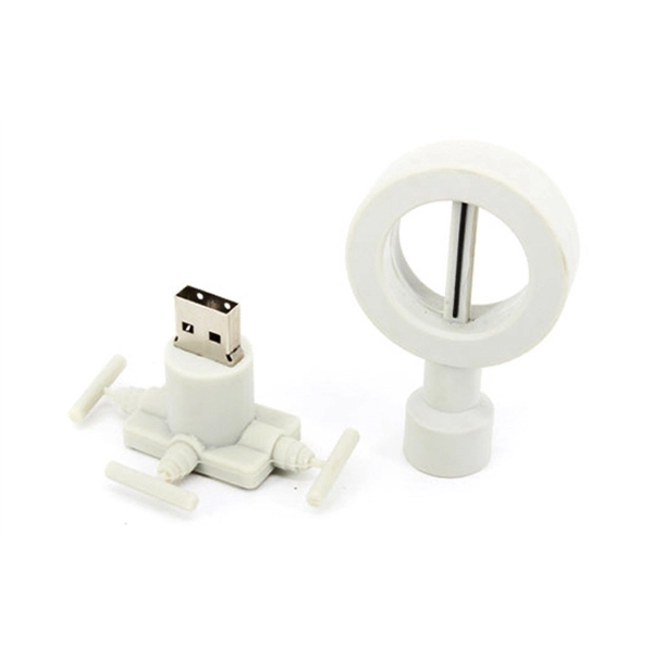 Custom 3D PVC USB Flash Drive - Propeller Shaped - Custom 3D PVC USB Flash Drive - Propeller Shaped - Image 3 of 3