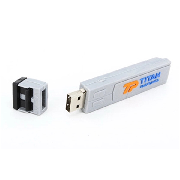 Custom 3D PVC USB Flash Drive - TP Titan Shaped - Custom 3D PVC USB Flash Drive - TP Titan Shaped - Image 3 of 3