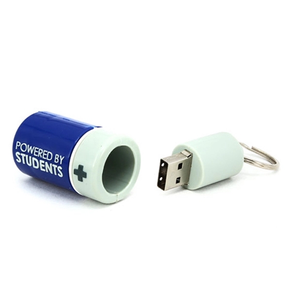 Custom 3D PVC USB Flash Drive - Battery Shaped - Custom 3D PVC USB Flash Drive - Battery Shaped - Image 3 of 3