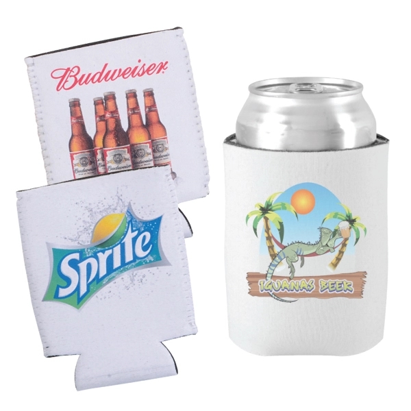 Custom Neoprene Collapsible Can Holder w/Full Color Sublimation