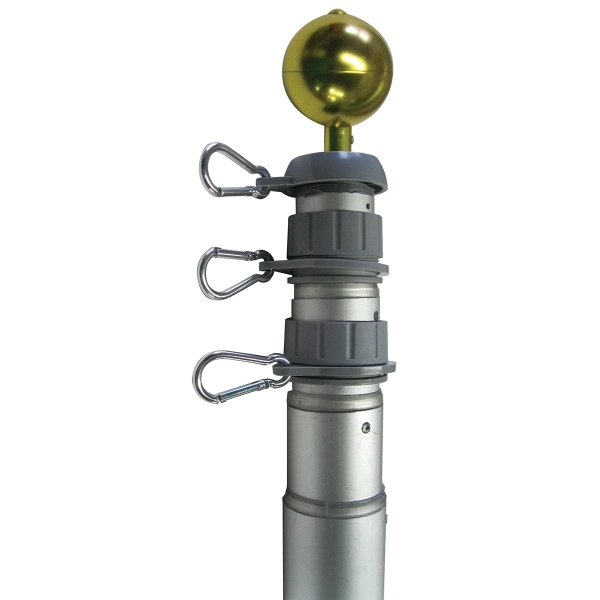 20' Aluminum Telescoping Flagpole - 20' Aluminum Telescoping Flagpole - Image 0 of 3