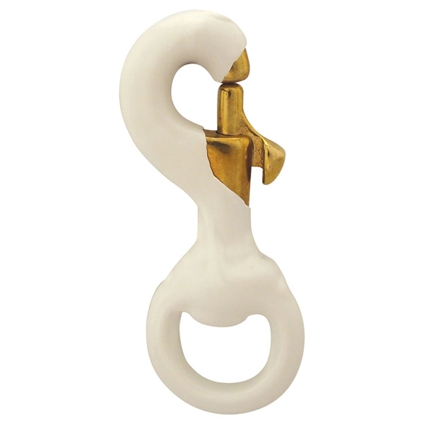 3" Rubber Coated Solid Brass Swivel Snap Hook - 3" Rubber Coated Solid Brass Swivel Snap Hook - Image 0 of 1