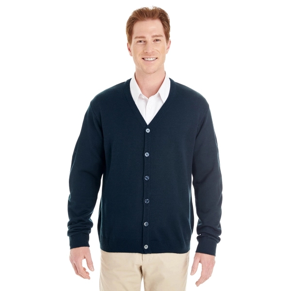 Harriton Men's Pilbloc™ V-Neck Button Cardigan Sweater - Harriton Men's Pilbloc™ V-Neck Button Cardigan Sweater - Image 1 of 33