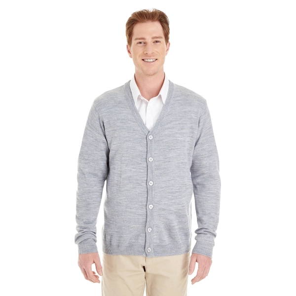 Harriton Men's Pilbloc™ V-Neck Button Cardigan Sweater - Harriton Men's Pilbloc™ V-Neck Button Cardigan Sweater - Image 3 of 33