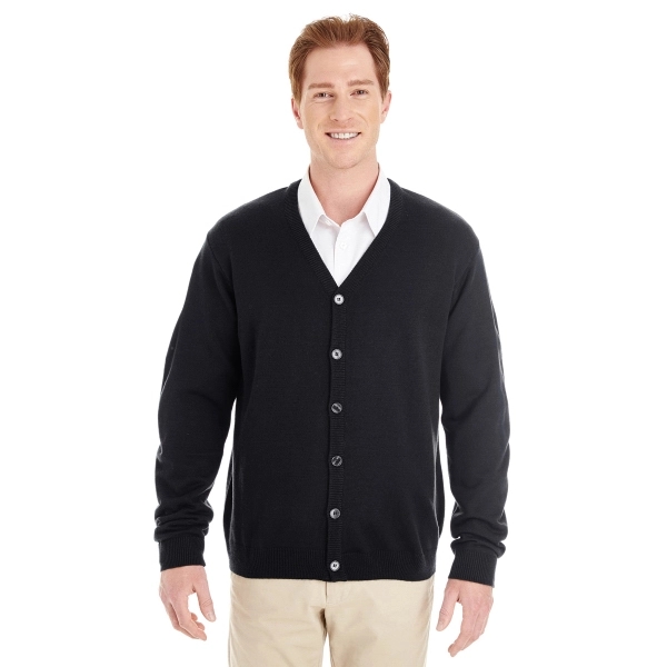 Harriton Men's Pilbloc™ V-Neck Button Cardigan Sweater - Harriton Men's Pilbloc™ V-Neck Button Cardigan Sweater - Image 4 of 33