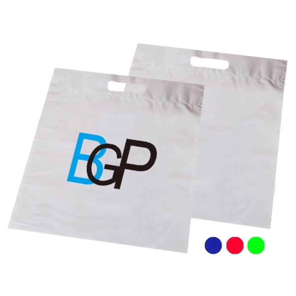Recyclable Die Cut Plastic Carrier Grab Tote Bag - Recyclable Die Cut Plastic Carrier Grab Tote Bag - Image 0 of 0