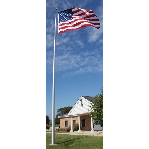 45' Architectural Pole w/ Internal Halyard - Satin Finish - 45' Architectural Pole w/ Internal Halyard - Satin Finish - Image 0 of 2
