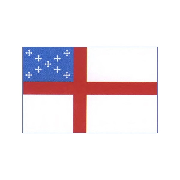 Religious Stick Flag - Episcopal - Religious Stick Flag - Episcopal - Image 1 of 1