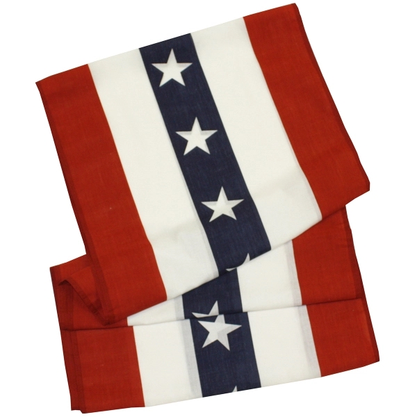 5 Stripe With Stars Cotton Bunting - 36" Wide - 5 Stripe With Stars Cotton Bunting - 36" Wide - Image 0 of 0