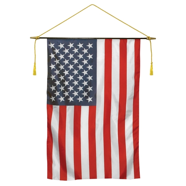 24" x 36" Polyester Classroom U.S. Flag Banner - 24" x 36" Polyester Classroom U.S. Flag Banner - Image 0 of 0