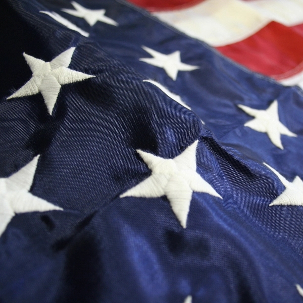 20" x 30" U.S. Outdoor Nylon Flag with Heading and Grommets - 20" x 30" U.S. Outdoor Nylon Flag with Heading and Grommets - Image 2 of 4