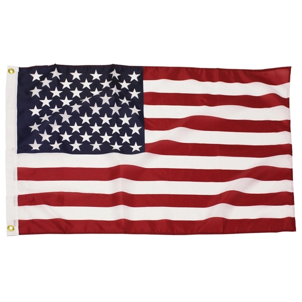 2' x 3' American Flag 68 Denier Printed Polyester - 2' x 3' American Flag 68 Denier Printed Polyester - Image 0 of 2