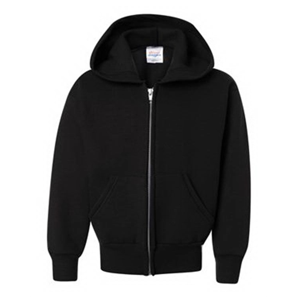 Hanes EcoSmart® Youth Full-Zip Hooded Sweatshirt - Hanes EcoSmart® Youth Full-Zip Hooded Sweatshirt - Image 6 of 42