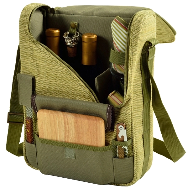 Deluxe Wine & Cheese Picnic Set with Real Glass - Deluxe Wine & Cheese Picnic Set with Real Glass - Image 10 of 14