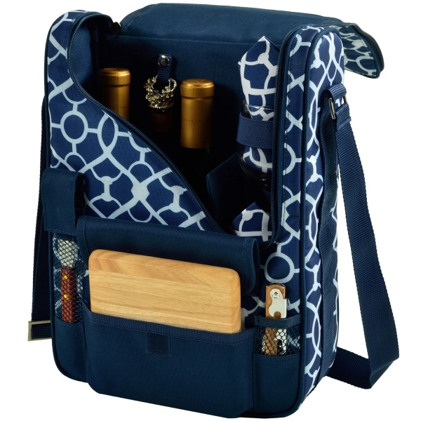 Deluxe Wine & Cheese Picnic Set with Real Glass - Deluxe Wine & Cheese Picnic Set with Real Glass - Image 8 of 14
