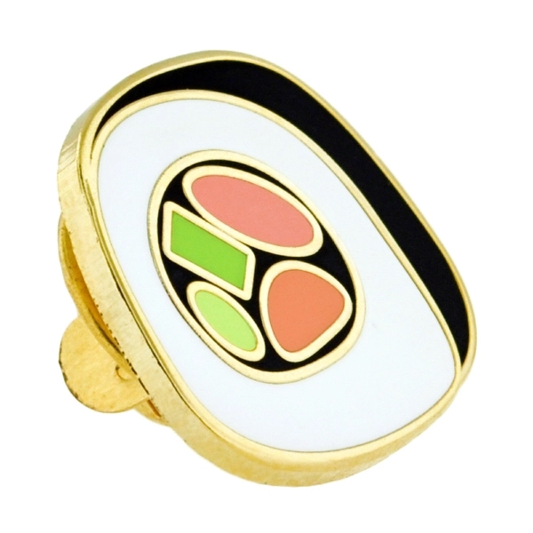 Sushi Roll Lapel Pin - Sushi Roll Lapel Pin - Image 1 of 1