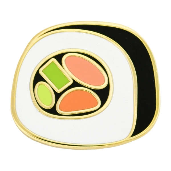 Sushi Roll Lapel Pin - Sushi Roll Lapel Pin - Image 0 of 1