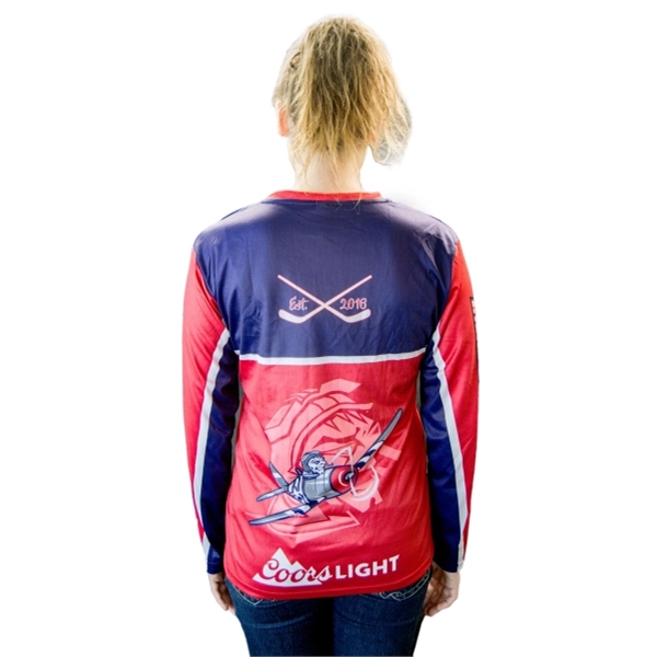 Performance DyeSub Long Sleeve Athletic Shirt - Performance DyeSub Long Sleeve Athletic Shirt - Image 4 of 5