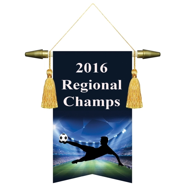 6" x 9" Podium Banner, Angle Cut/ No Fringe - 6" x 9" Podium Banner, Angle Cut/ No Fringe - Image 0 of 0