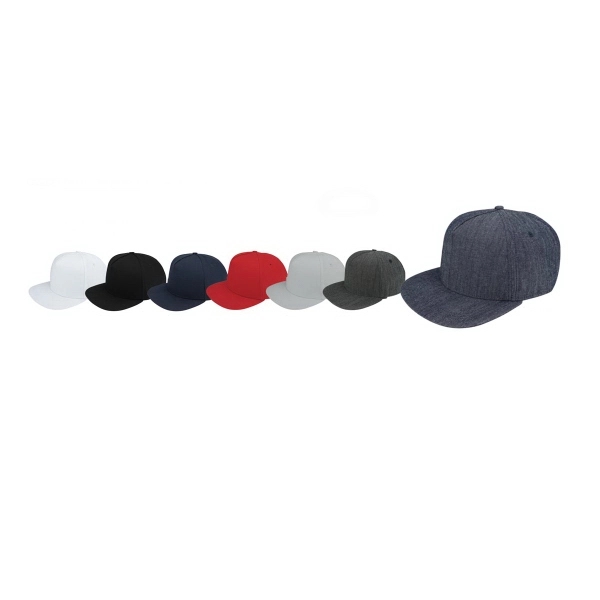Flat Bill Snapback Cap - Flat Bill Snapback Cap - Image 0 of 7