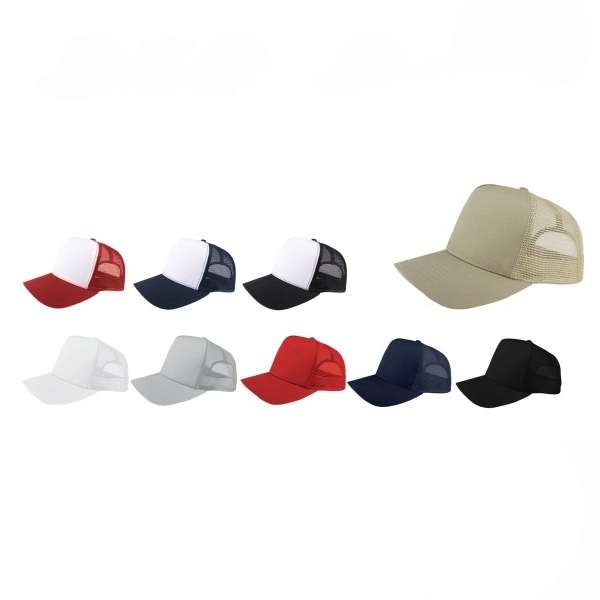 Poly Cotton Twill Trucker Cap - Poly Cotton Twill Trucker Cap - Image 0 of 3