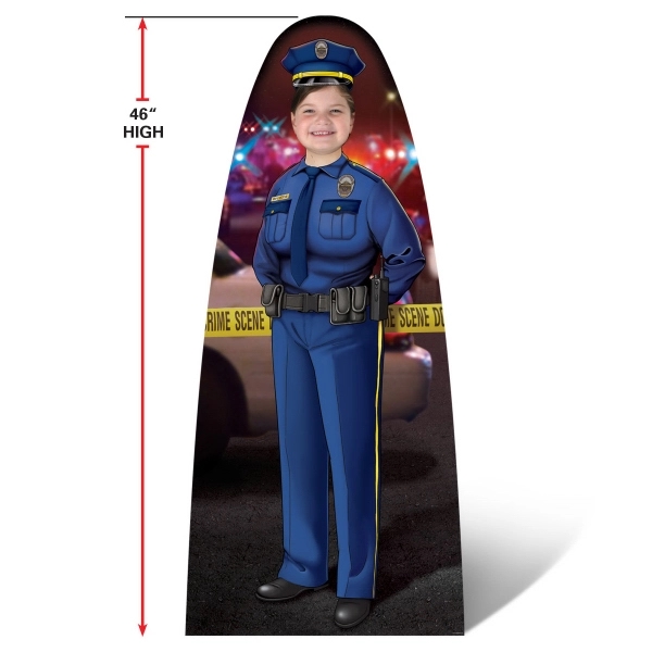 45"x20-1/4"Custom Child Size Police Officer Photo Prop - 45"x20-1/4"Custom Child Size Police Officer Photo Prop - Image 0 of 7