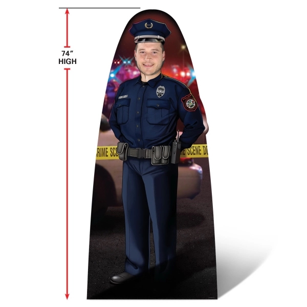 Custom Adult Size Male Police Officer Photo Prop