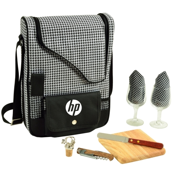Deluxe Wine & Cheese Picnic Set with Real Glass - Deluxe Wine & Cheese Picnic Set with Real Glass - Image 5 of 14
