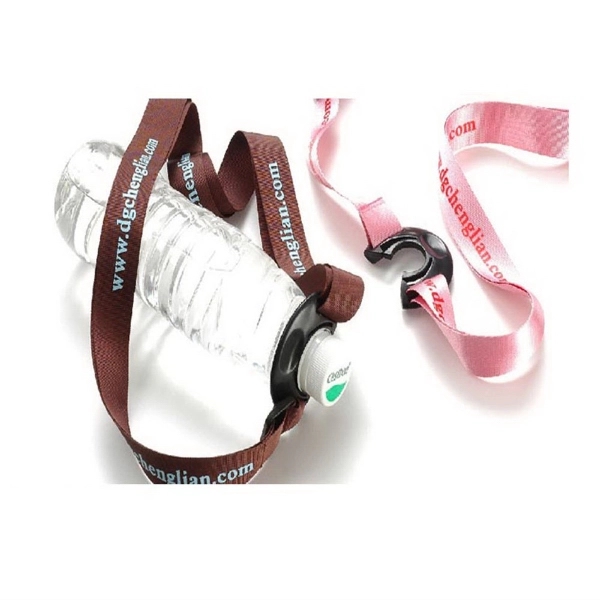 Beverage Holder Lanyard - 3/4"W x 44"L