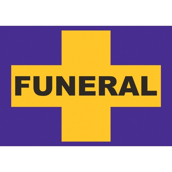Funeral Cross Car Flags - Purple & Yellow - Funeral Cross Car Flags - Purple & Yellow - Image 0 of 0