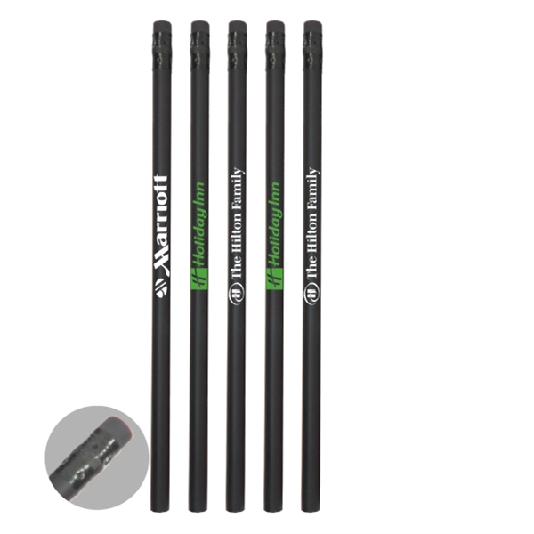 All Black Matte Pencil with Eraser - All Black Matte Pencil with Eraser - Image 0 of 0