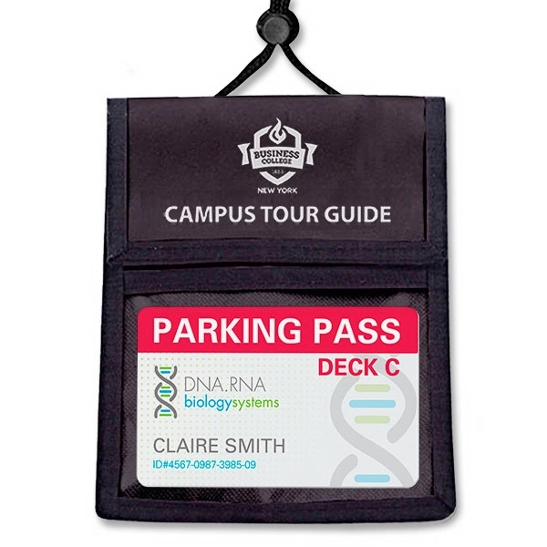 Custom Multi-Pocket Credential Wallets with Black Trim - Custom Multi-Pocket Credential Wallets with Black Trim - Image 1 of 3