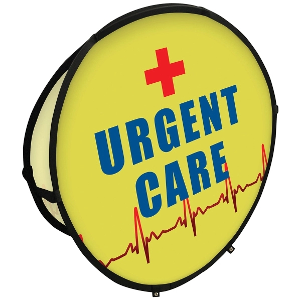 59" Circle Pop-Up Banner - 59" Circle Pop-Up Banner - Image 0 of 5